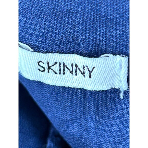 Elle Skinny Womens Size LS Short Pants Blue Pull On Elastic Waist Comfort N1 - Picture 10 of 12